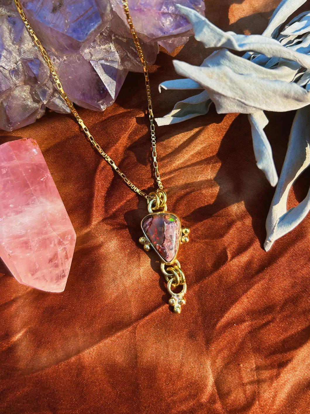 Cantera Opal Dottie Necklace 002