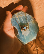 Load image into Gallery viewer, Australian Opal Stamped Crystal Quartz Pendulum
