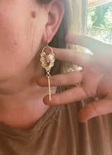 Load image into Gallery viewer, Cantera Opal Stamped Drop Earrings
