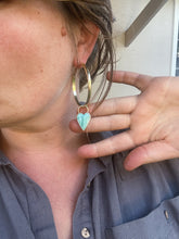 Load image into Gallery viewer, Heart Hoops

