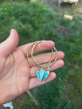 Load image into Gallery viewer, Heart Hoops
