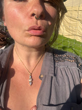 Load image into Gallery viewer, The Portal Necklace 001 - Double Aussie Opal + Faceted Amazonite
