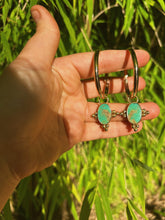 Load image into Gallery viewer, Turquoise Hoops 002
