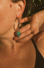 Load image into Gallery viewer, Turquoise Hoops 001
