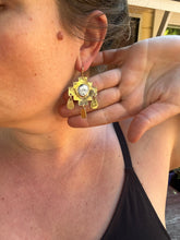 Load image into Gallery viewer, White Buffalo Turquoise Drop Earring
