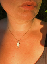 Load image into Gallery viewer, Pink Larimar Diamond Cut Khala Necklace
