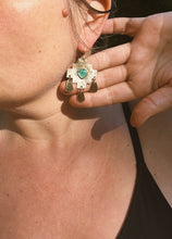 Load image into Gallery viewer, Spiderweb Turquoise Drop Earring
