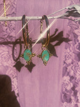 Load image into Gallery viewer, Turquoise Hoops 002

