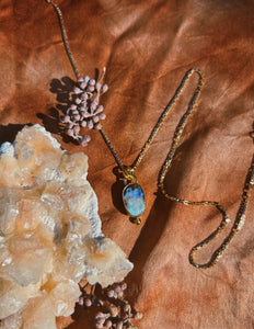 Boulder Opal Khala Necklace 001