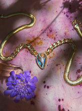 Load image into Gallery viewer, Herringbone X Cuban Link Chain - Boulder Opal
