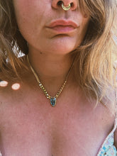 Load image into Gallery viewer, Herringbone X Cuban Link Chain - Boulder Opal
