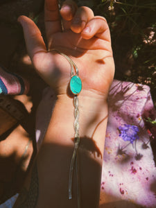 Twisted Vision Lariat - Kingman Turquoise