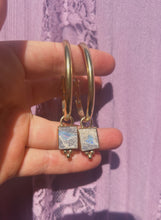 Load image into Gallery viewer, Australian Opal RIbbon Hoops
