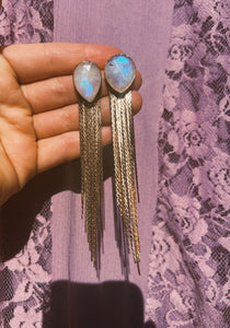 Duo Dusters - Faceted Moonstone