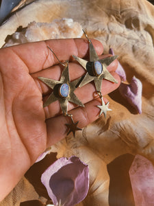 Star Earrings - Australian Opal 002