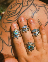 Load image into Gallery viewer, Australian Opal Crown Jewel Ring - size 7.5
