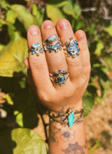 Load image into Gallery viewer, Australian Opal Crown Jewel Ring - size 7.5
