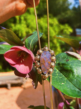 Load image into Gallery viewer, Boulder Opal Stamped Bolo
