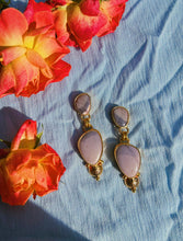 Load image into Gallery viewer, Hyacinth Jasper Stamped Double Drop Earring
