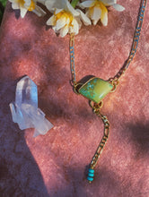 Load image into Gallery viewer, Green Tibetan Turquoise Lariat
