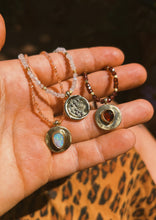 Load image into Gallery viewer, Sunstone + Australian Opal Talisman Disc Necklace
