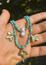 Load image into Gallery viewer, Turquoise Drop Charm Necklace
