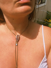 Load image into Gallery viewer, Cantera + Australian Opal Drop Bolo
