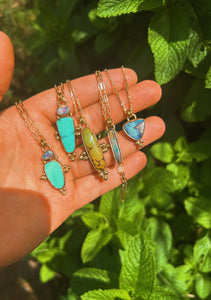 Turquoise + Australian Opal Necklace