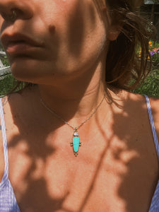Turquoise + Australian Opal Necklace