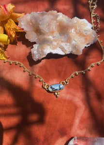 Dotted Boulder Opal Chain 001
