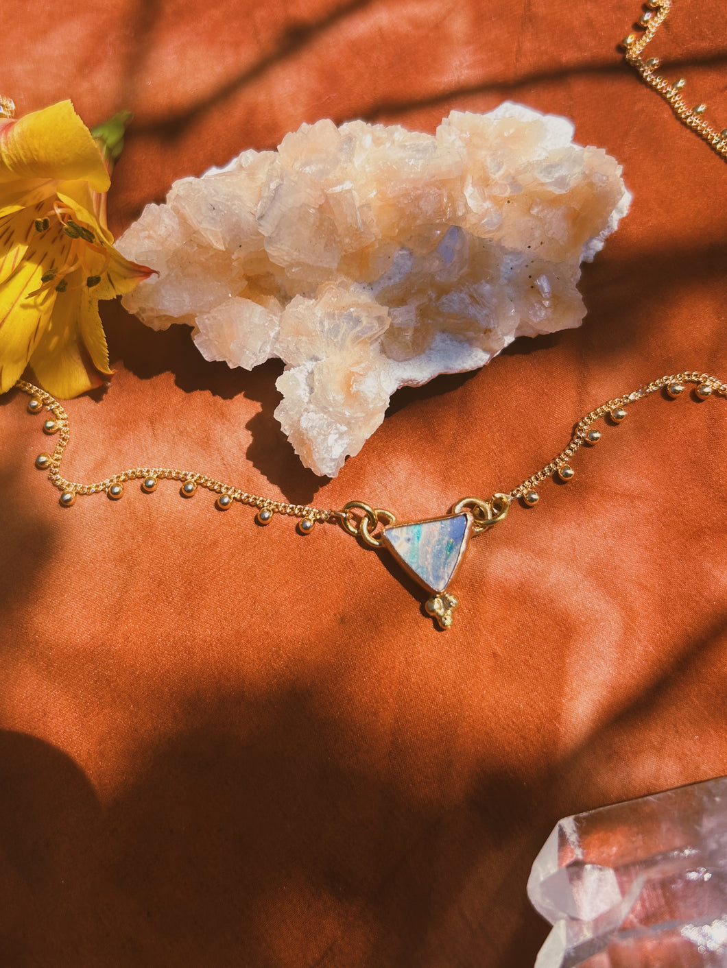 Dotted Australian Opal Chain 002