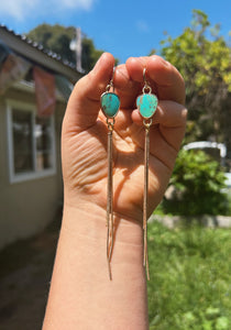 Kingman Turquoise / Pyrite Inclusion Althea Dusters