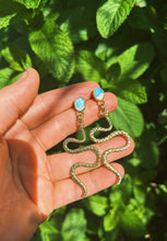 Load image into Gallery viewer, Aussie Opal Snake Stud
