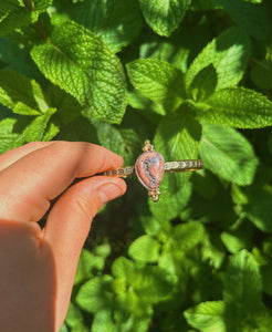 Cantera Opal Stamped Bangle 002 //