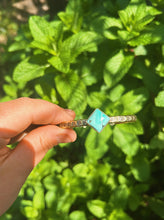 Load image into Gallery viewer, Turquoise Stamped Bangle

