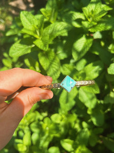 Turquoise Stamped Bangle