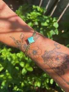 Turquoise Stamped Bangle