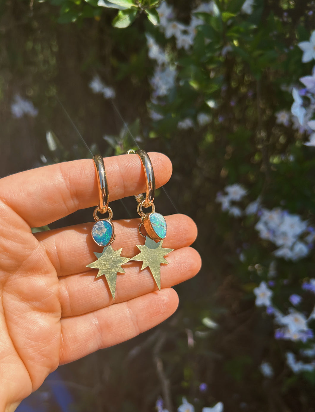 Australian Opal Multi Hoop 002