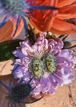 Load image into Gallery viewer, Turquoise Stamped Earrings
