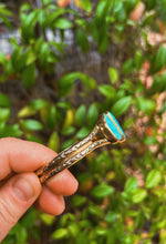 Load image into Gallery viewer, Triple Turquoise Stamped Bangle
