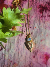 Load image into Gallery viewer, Cantera + Aussie  Opal Portal Necklace
