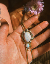 Load image into Gallery viewer, Cantera + Ethiopian Opal Stamped Border Bolo
