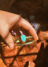 Load image into Gallery viewer, Kingman Turquoise Stamped Bangle Set
