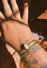 Load image into Gallery viewer, Variscite Stamped Bangle Set
