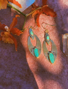 The Sedona Earrings - Turquoise