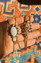 Load image into Gallery viewer, Cantera + Ethiopian Opal Stamped Border Bolo
