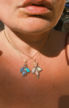 Load image into Gallery viewer, Cantera + Australian Opal / Kingman Turquoise Cluster Necklace
