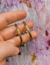 Load image into Gallery viewer, Cantera Opal Stamped Hoops
