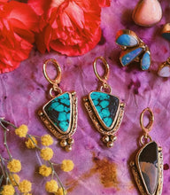 Load image into Gallery viewer, Spiderweb Turquoise Borderlands Earrings
