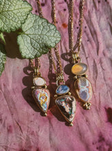 Load image into Gallery viewer, Cantera + Aussie  Opal Portal Necklace
